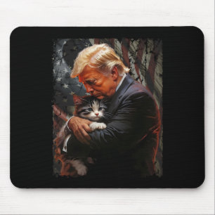 Tapis De Souris Trump Accroche Un Chat Orange 2024 Pour Rendre Les