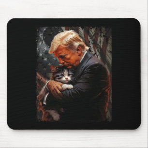 Tapis De Souris Trump Accroche Un Chat Orange 2024 Pour Rendre Les