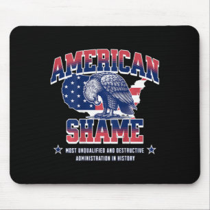 Tapis De Souris Trump Américains Aigle Honte Non Qualifiés Destruc