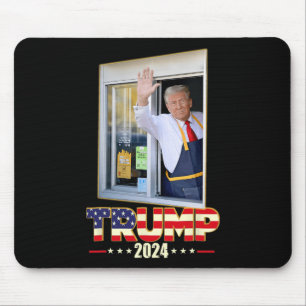 Tapis De Souris Trump Avec Mc Donald Trump Un Travailleur Voter Po