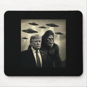 Tapis De Souris Trump Bigfoot Ufo Rencontre Alien Théorie du compl