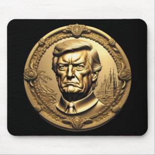 Tapis De Souris TRUMP CGI Collectif Gold Art-Coin Doubloon