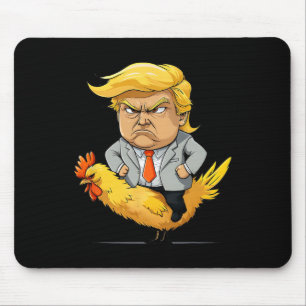 Tapis De Souris Trump Chicken Jockey Satire - Drôle d'humour polit