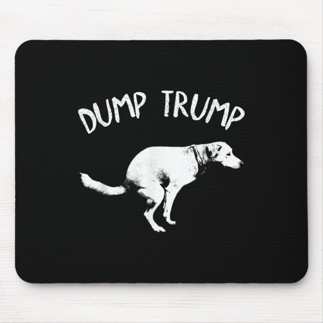 Tapis De Souris Trump Dog Pooping Dump (Devant)