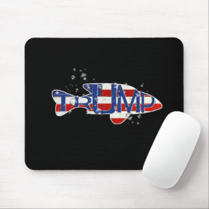 Tapis De Souris Trump Drapeau Poisson en bulles