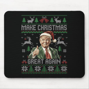Tapis De Souris Trump drôle Rendre Noël super à nouveau moche sueu