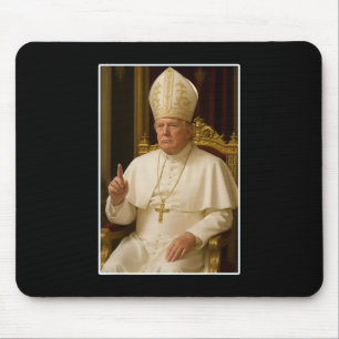 Tapis De Souris Trump en tant qu'Eglise du Vatican Pape Trump drôl