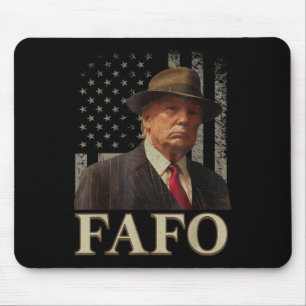 Tapis De Souris Trump Fafo, Drôle Fafo Trump American Flag _1