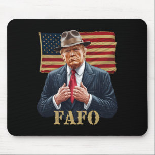 Tapis De Souris Trump Fafo F Around Découvrez-nous Drapeau Vintage