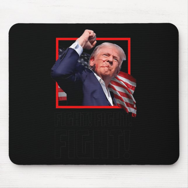Tapis De Souris Trump Fight Fight Fight (Devant)