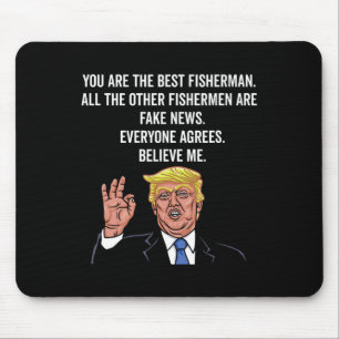 Tapis De Souris Trump Fisherman Funny Fisher Hook Cadeaux