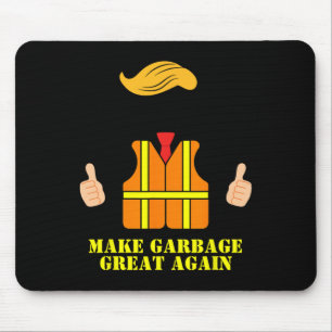 Tapis De Souris Trump Gilet Orange Rendre Garbyge Encore Plus Gran