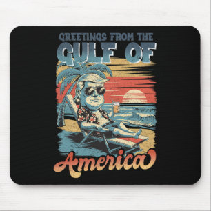 Tapis De Souris Trump Golfe des États-Unis Amérique 2025 Trump Mer