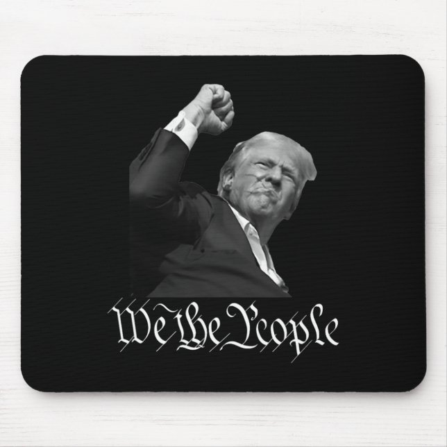 Tapis De Souris Trump lève D'Abord Le Peuple (Devant)