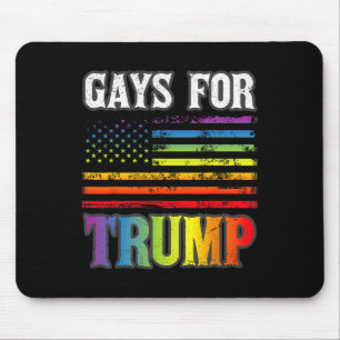 Tapis De Souris Trump Lgbt Pride Gay Rainbow Flag Vote Republic