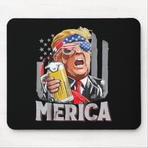 Tapis De Souris Trump Merica Rendre 4 juillet grand à nouveau les
