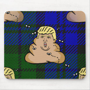 Tapis De Souris trump plaid poop