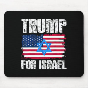 Tapis De Souris Trump pour Israël Républicain Juif Juifs Donald Tr