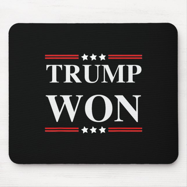 Tapis De Souris Trump remporte l'élection de 2020 (Devant)
