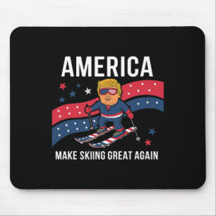 Tapis De Souris Trump Ski Usa - Noël Rendre le ski magnifique