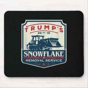 Tapis De Souris Trump Snowflake Service de renvoi drôle Donald Tru