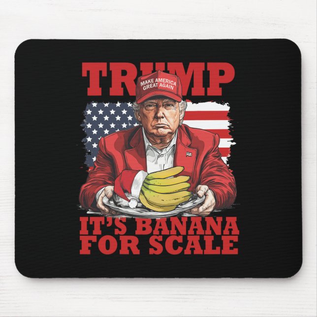 Tapis De Souris Trump son banane (pour l'échelle) Starship Funny T (Devant)