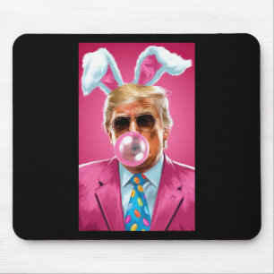 Tapis De Souris Trump soufflant du Bubble Gum Politique Républicai