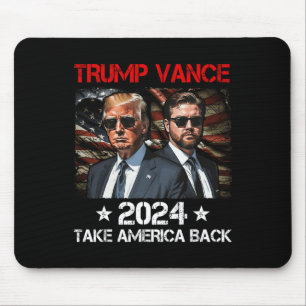 Tapis De Souris Trump Vance 2024 Donald Trump J.d. Vance Take Amer