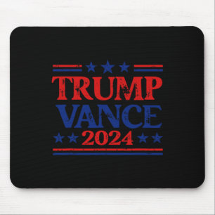 Tapis De Souris Trump Vance 2024 Drapeau Patriotique États-Unis ét
