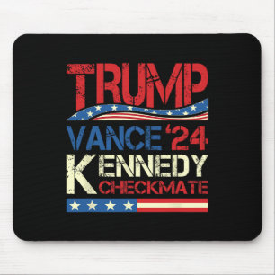 Tapis De Souris Trump Vance Kennedy Échec et Mat 2025 Élection Rép
