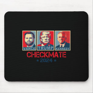 Tapis De Souris Trump Vance Kennedy Échec et Mat Élection 2025 Rép