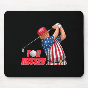 Tapis De Souris Trump Vous Avez Manqué Funny Golf Red Casquette