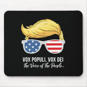 Tapis De Souris Trump Vox Populi Vox Dei Voix Du Peuple Élu