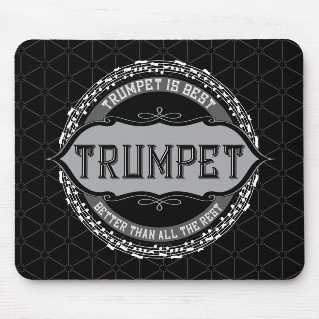 Tapis De Souris Trumpet Best Music Note Circle (Devant)