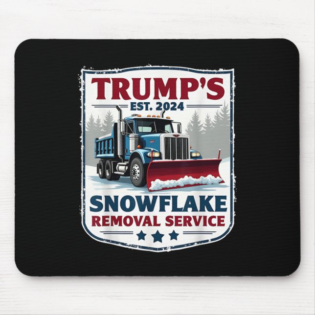 Tapis De Souris Trumps Snowflake Service de suppression Funny Trum (Devant)