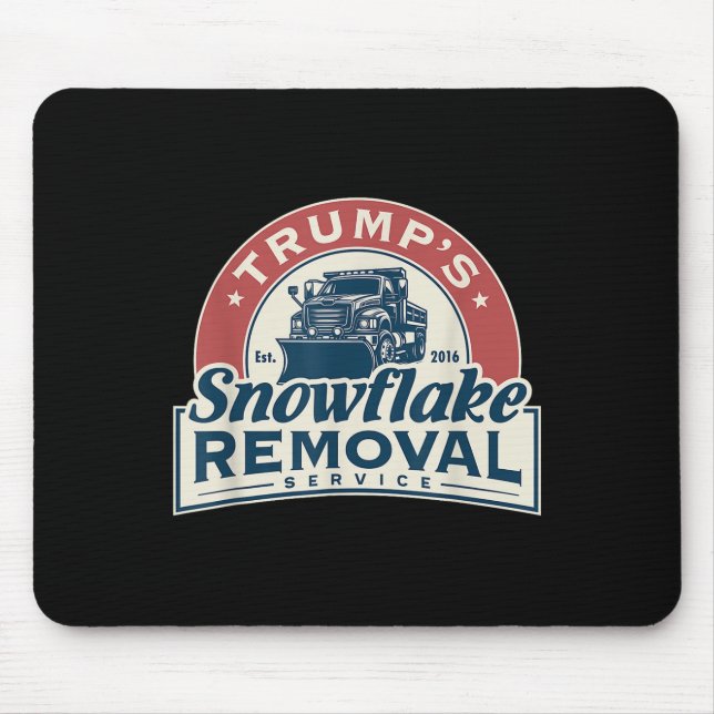 Tapis De Souris Trumps Snowflake Service de suppression Funny Trum (Devant)