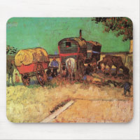 Tsiganes à la caravane de Vincent van Gogh