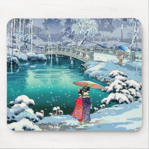 Tapis De Souris Tsuchiya Koitsu - Neige de printemps à Maruyama