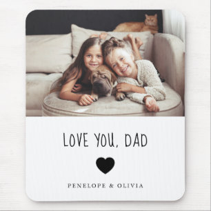 Tapis De Souris Tu aimes papa   Votre photo et texte manuscrit