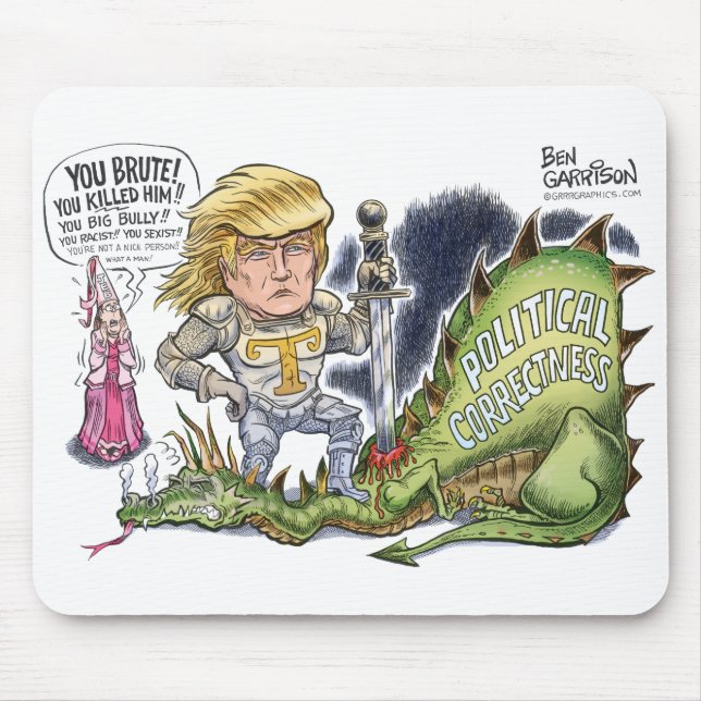 Tapis De Souris Tueur Mousepad de dragon de Donald Trump (Devant)