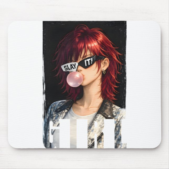 Tapis De Souris TUEZ-LE ! – Collection Rebelle Bubble-gum (Devant)