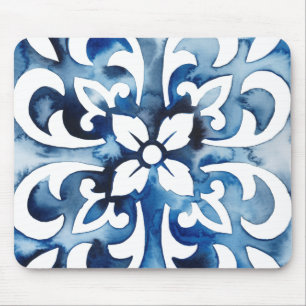 Tapis De Souris Tuile II de cobalt