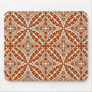 Tapis De Souris Tuiles marocaines - brun et blanc de rouille