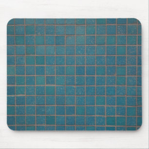 Tapis De Souris tuiles mouchetées bleues