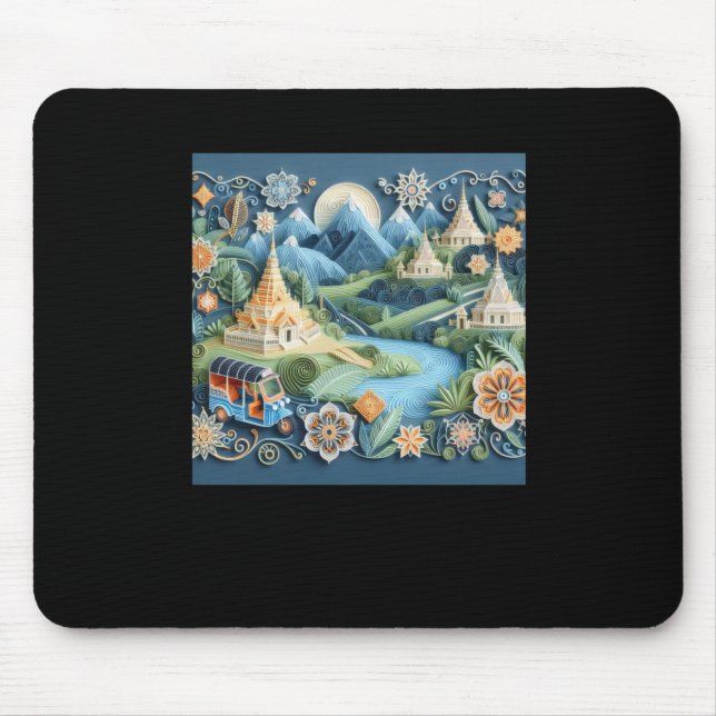 Tapis De Souris Tuk Tuk Thaïlande #5 Sticker (Devant)