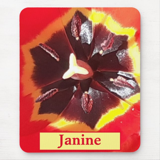 Tapis De Souris Tulipe rouge écarlate (Devant)