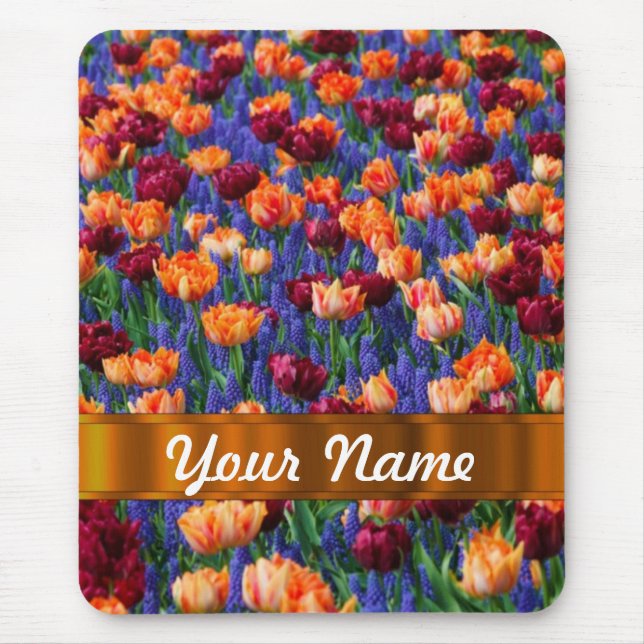 Tapis De Souris Tulipes colorées (Devant)