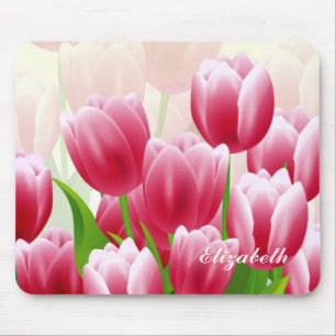 Tapis De Souris Tulipes de printemps Mousepties-cadeaux personnali