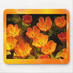 Tapis De Souris Tulipes orange