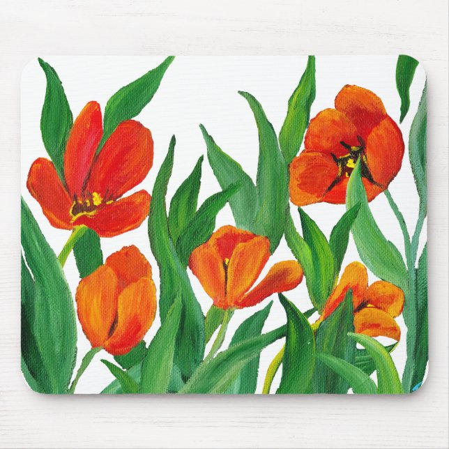 Tapis De Souris Tulipes rouges (Devant)
